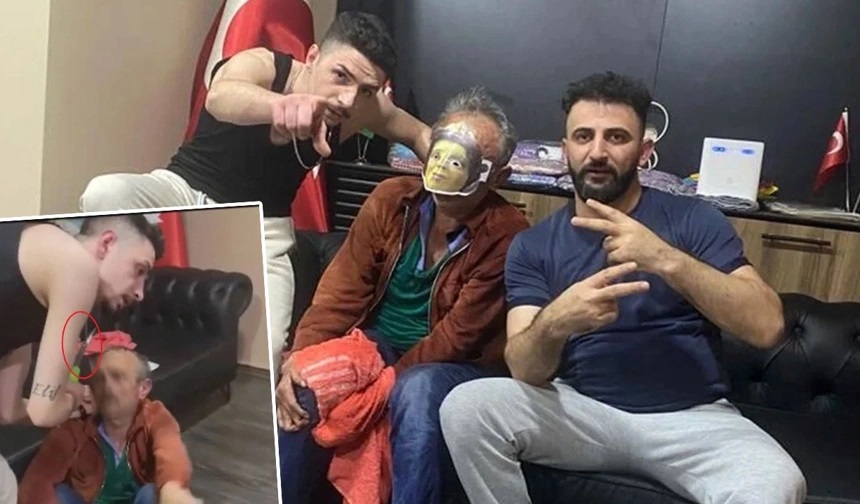 Saatlerce dövüp kayda aldılar Taksi ücreti de ödeyip evine gönderdiler