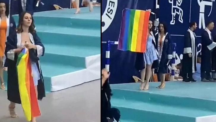 Mezuniyet töreninde LGBT propagandası: Soruşturma başlatıldı