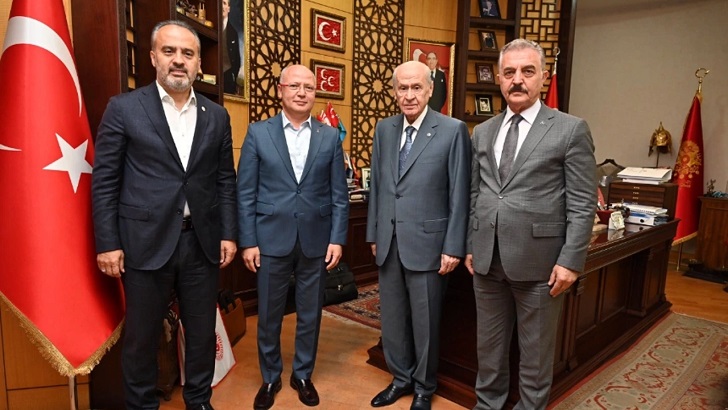 Bursa Büyükşehir Belediye Başkanı Aktaş’tan MHP Lideri Bahçeli’ye ziyaret