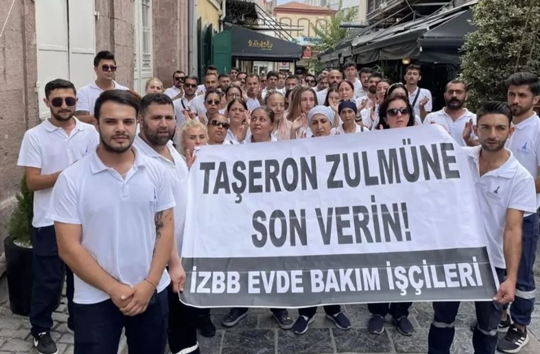 İzmir Büyükşehir Belediye binası önünde ”kadro” eylemi: Hep kandırıldık