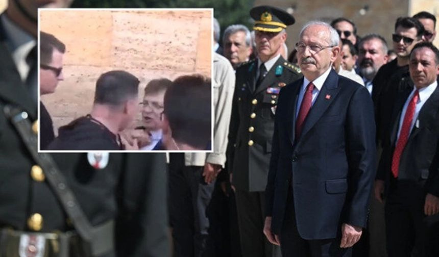 Kılıçdaroğlu’nun korumalarından, Edremit Belediye Başkanı’na sert müdahale