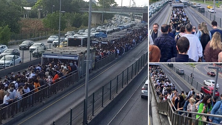 İstanbulluların çilesi! Üsküdar’da arızalanan metrobüs vatandaşları mağdur etti
