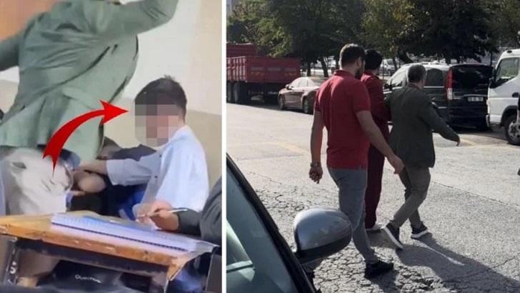 “Hocam” dedikçe kitapla kafasına kafasına vurulan öğrenci sessizliğini bozdu