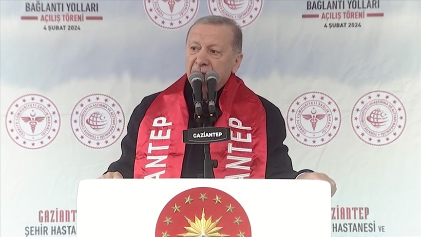 Gaziantep’e sağlık üssü! Cumhurbaşkanı Erdoğan şehir hastanesinin açılışında