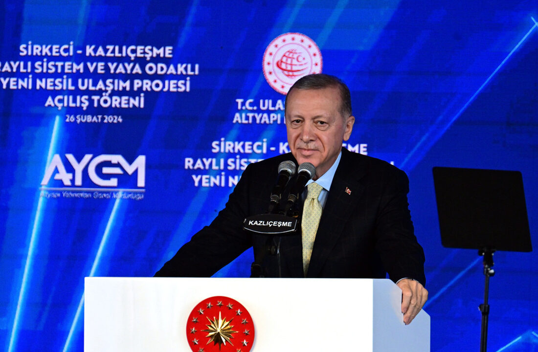 Sirkeci-Kazlıçeşme hattı açıldı! Cumhurbaşkanı Erdoğan: İstanbul’da 5 yıl boşa geçti