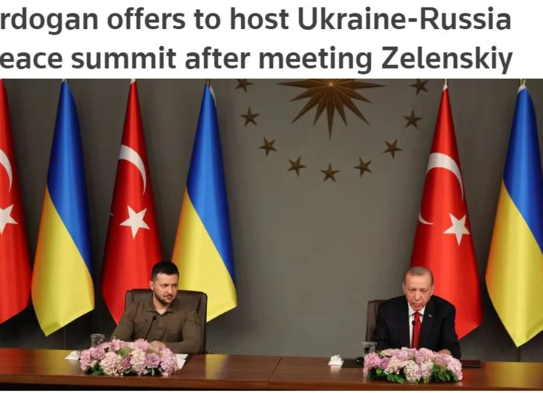 Cumhurbaşkanı Erdoğan’ın Ukrayna ile Rusya arasında barış zirvesi önerisi dünya basınında