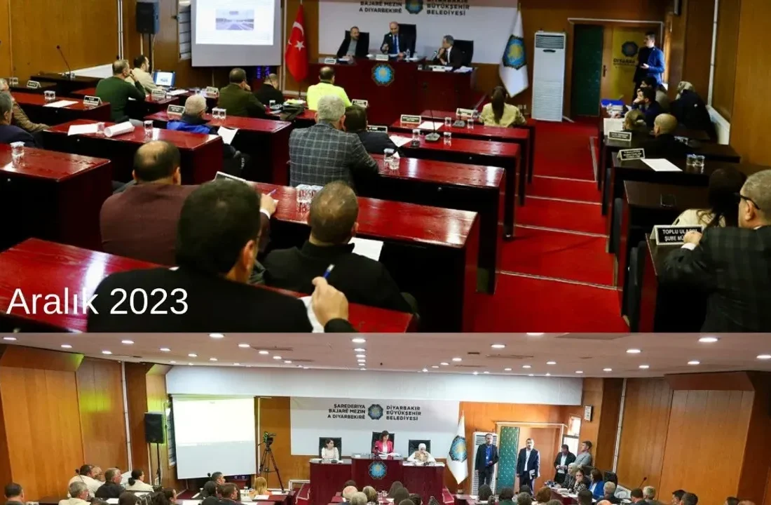 DEM Parti, Diyarbakır’da meclis salonunda bulunan Türk bayrağını kaldırdı