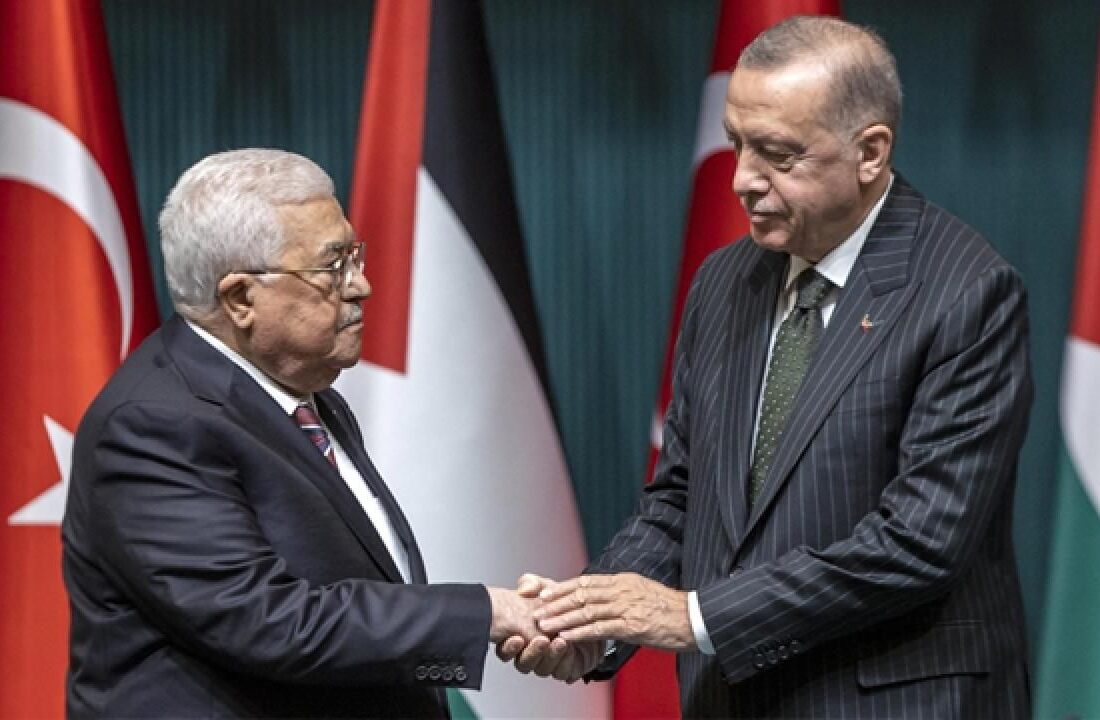 Cumhurbaşkanı Erdoğan, Filistin Devlet Başkanı Abbas ile görüştü