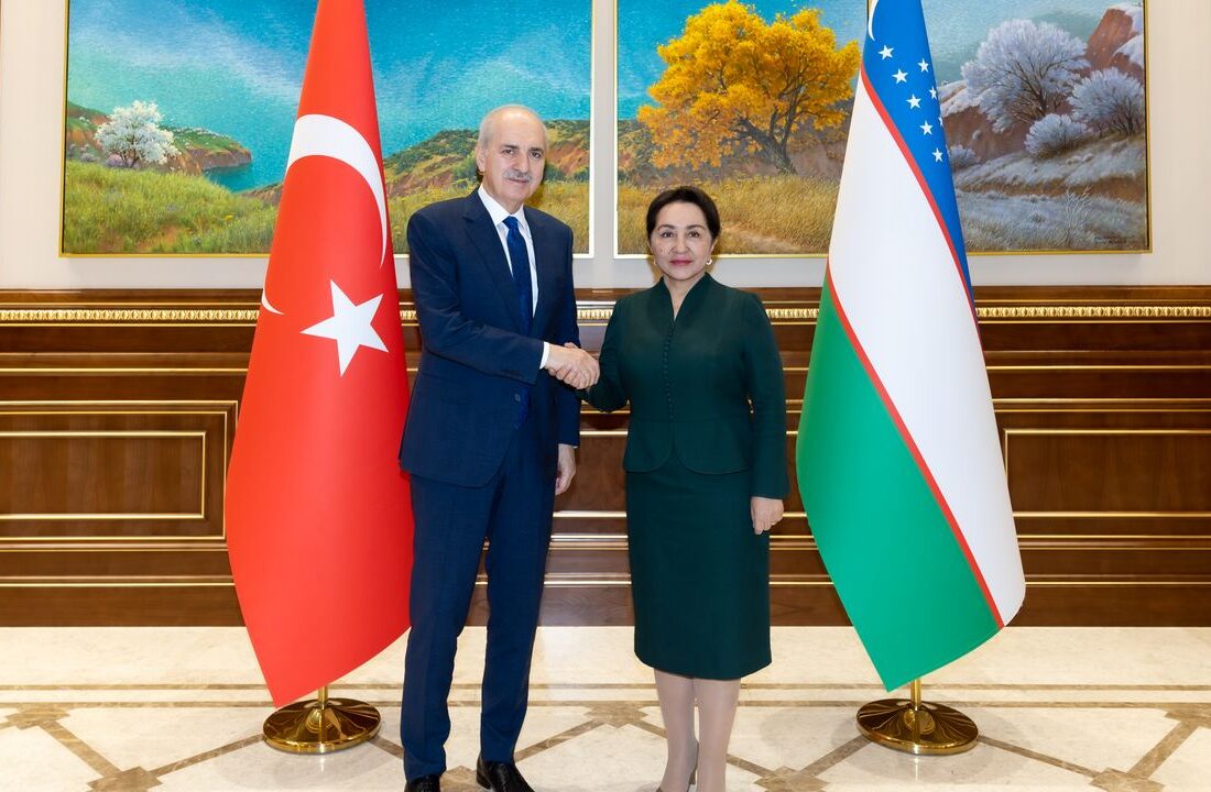 TBMM Başkanı Kurtulmuş, Özbekistan Ali Meclisi Senato Başkanı Narbayeva ile görüştü
