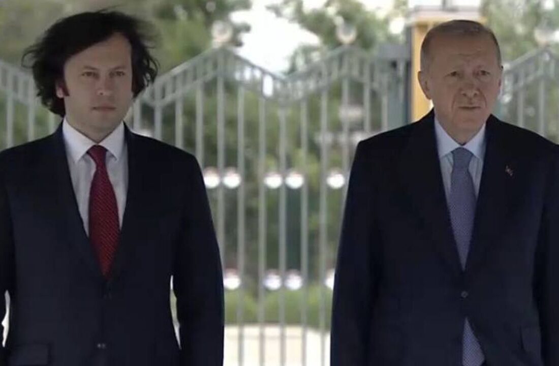 Gürcistan Başbakanı Kobakhidze Türkiye’de! Cumhurbaşkanı Erdoğan resmi törenle karşıladı