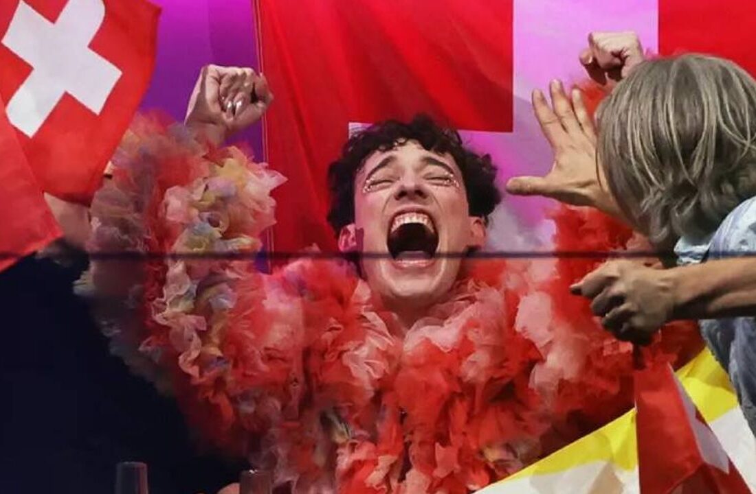 İsrail protestoları ve Filistin’e desteğin damga vurduğu Eurovision’u “İsviçre” kazandı