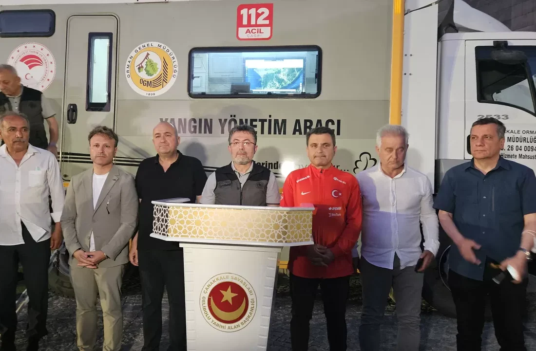 Bakan Yumaklı’dan Çanakkale’de çıkan yangına ilişkin açıklama