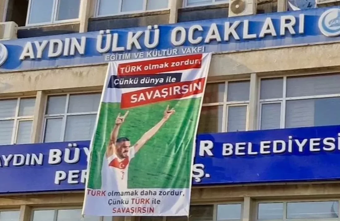 Aydınlı ülkücüler, Milli Takımın gururu Merih Demiral’a sahip çıktı