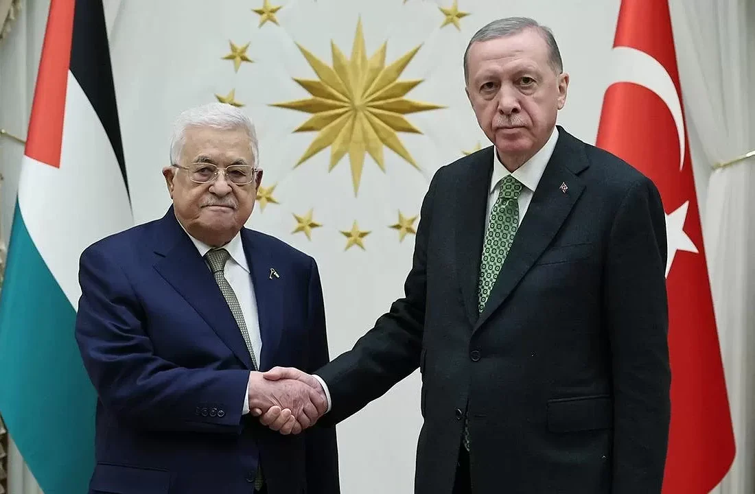 Cumhurbaşkanı Erdoğan, Filistin Devlet Başkanı Abbas ile bir araya geldi