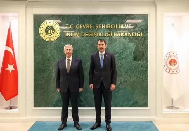 Çevre ve Şehircilik Bakanı Kurum, ABB Başkanı Yavaş’ı kabul etti