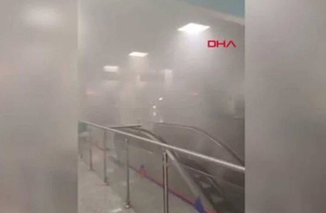 İstanbul’da Yenikapı metrosunda yangın