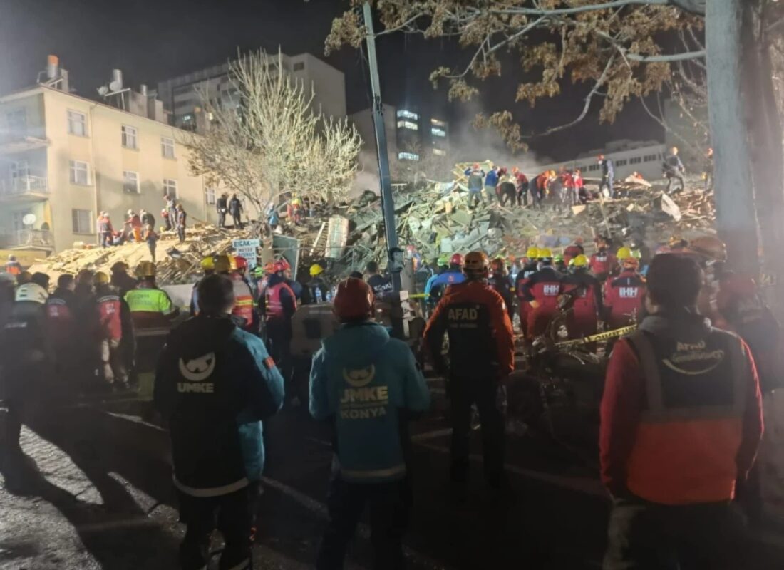 Konya’da çöken bina ile ilgili 6 şüpheli tutuklandı