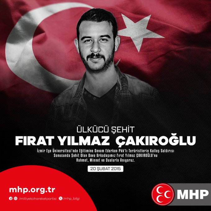 Ülkücü Şehit Fırat Yılmaz Çakıroğlu’nun şehadetinin 10. yılı