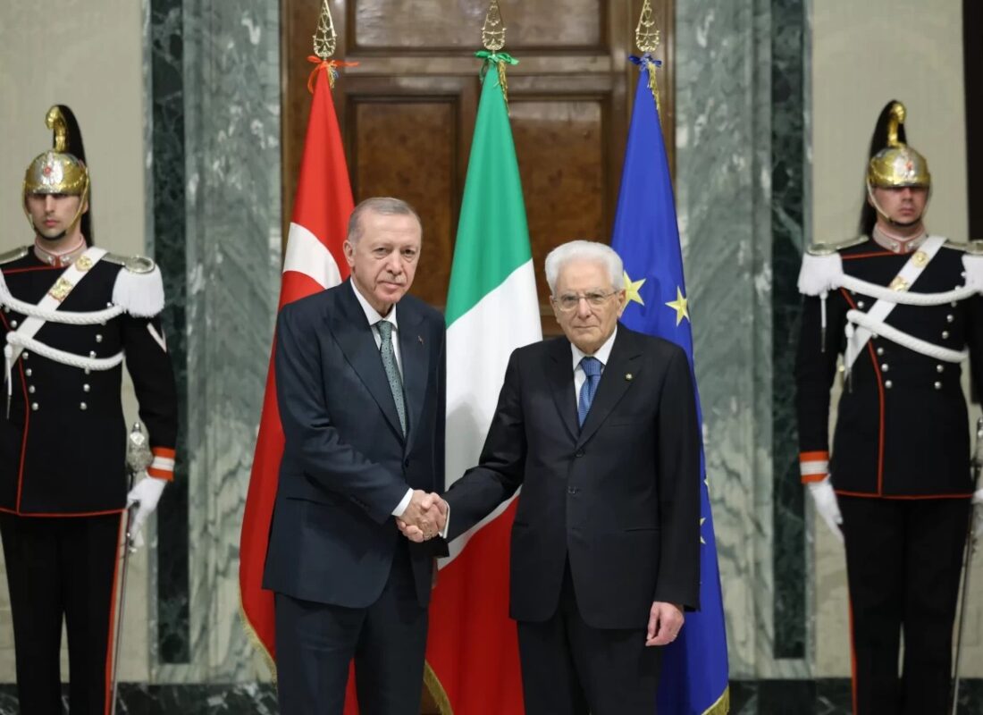 Cumhurbaşkanı Erdoğan, İtalya Cumhurbaşkanı Mattarella ile görüştü