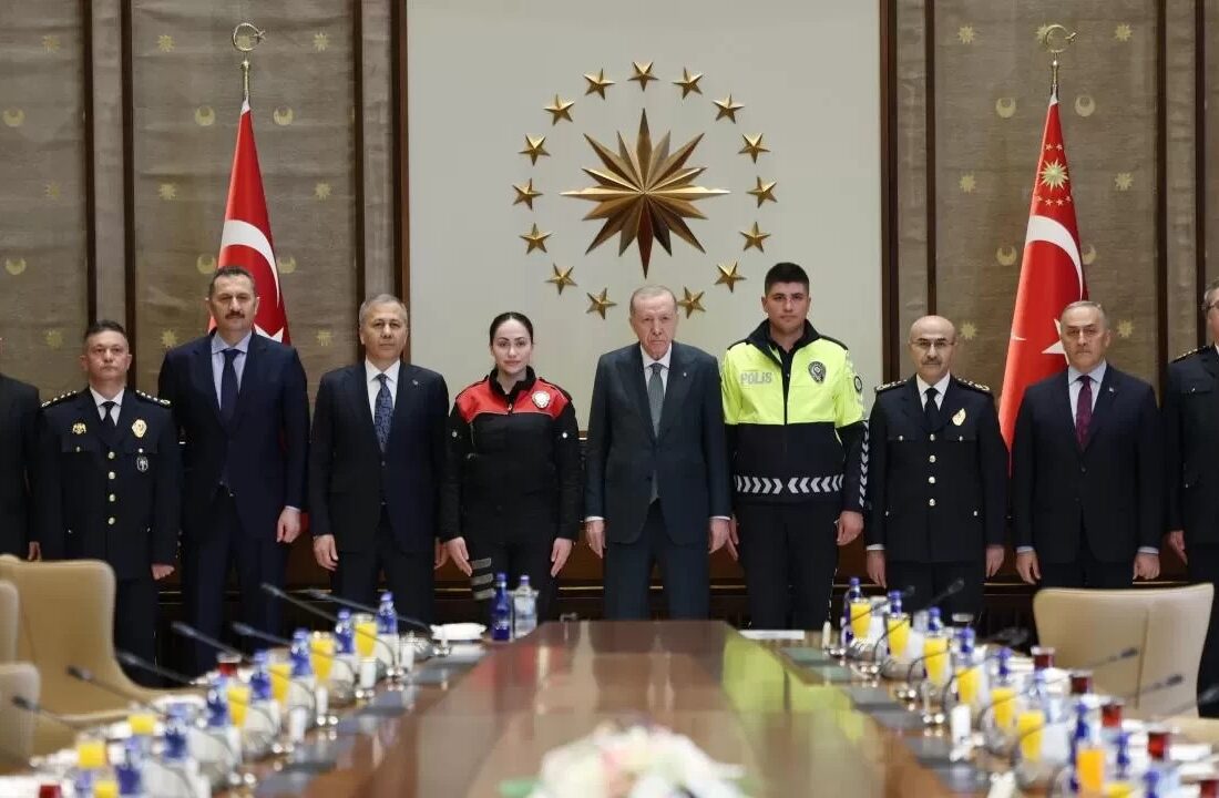 Cumhurbaşkanı Erdoğan, Türk Polis Teşkilatı heyetini kabul etti