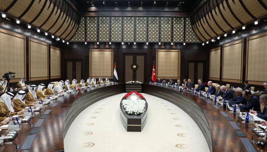 Cumhurbaşkanı Erdoğan, BAE Devlet Başkanı Al Nahyan’ı resmi törenle karşıladı