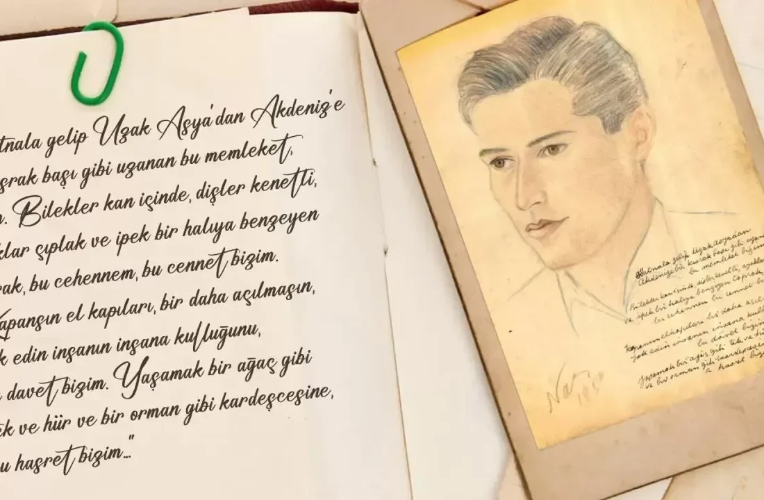 MİT Nazım Hikmet’e ait olduğu değerlendirilen arşivden, Yaşamak bir ağaç gibi tek ve hür ve bir orman gibi kardeşcesine