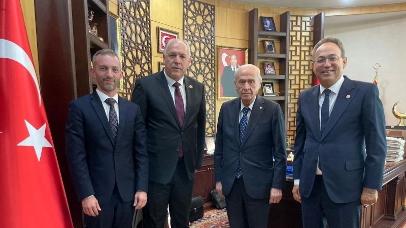 Kosova Bakanı Fikrim Damka MHP Lideri Devlet Bahçeli’yi Ziyaret Etti