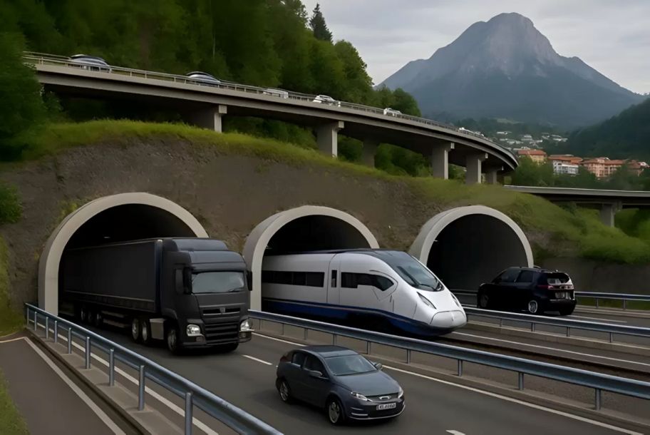 Gaziantep’i Amanos Dağları’nın altından geçecek Ulaşım ağına 26 km yol, 23,5 km demir yolu ve 6 alt geçit