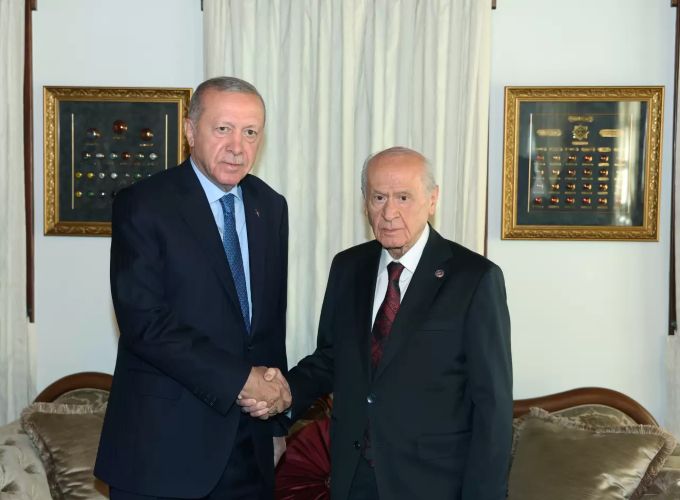 Cumhurbaşkanı Erdoğan ve MHP Lideri Bahçeli görüşmesi sona erdi