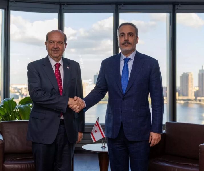 Bakan Fidan, New York’ta KKTC Cumhurbaşkanı Tatar ile görüştü