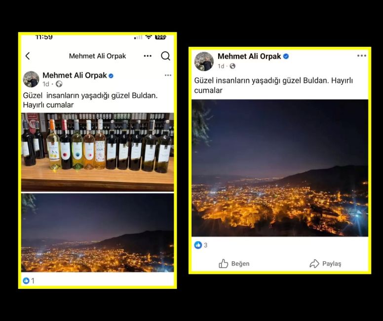 Denizli’de Başkan Orpak’tan Cuma mesajında skandal paylaşım