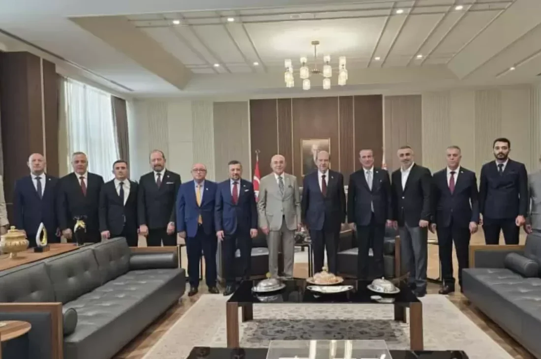 MHP heyetinden “Kıbrıs” çıkarması! KKTC Cumhurbaşkanı Tatar’a ziyaret