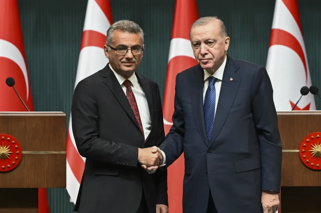 Cumhurbaşkanı Erdoğan, KKTC Cumhurbaşkanı Erhürman ile görüştü