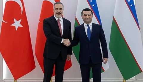 Fidan, Özbek mevkidaşı Saidov ile görüştü