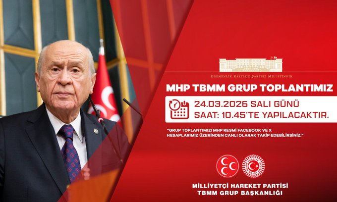 MHP Lideri Devlet Bahçeli’nin Grup Toplantısı Mesajları Merakla bekleniyor