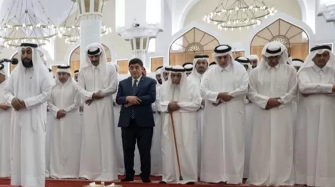 Katar’da Şehitlerimiz İçin Düzenlenen Cenaze Töreni