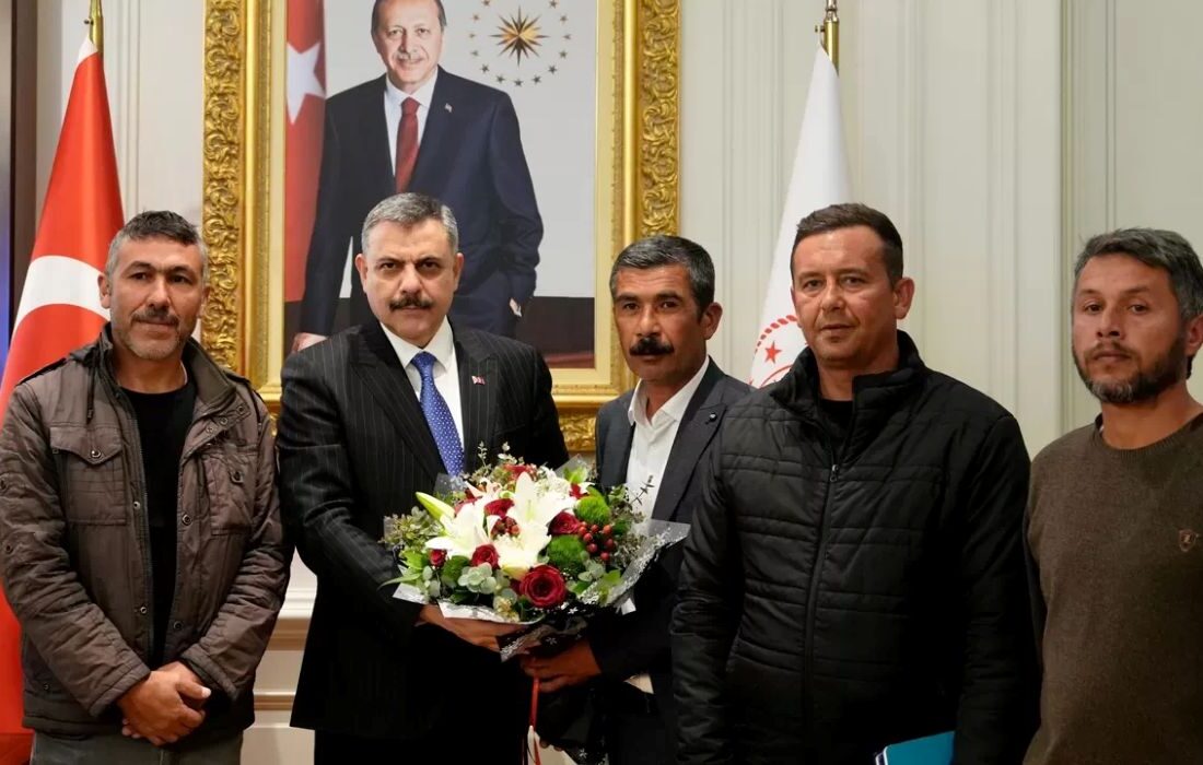 Maden İşçi ve İşverenler Anlaştı Maden İşçilerinden Bakan Çiftçi’ye Teşekkür Ziyareti