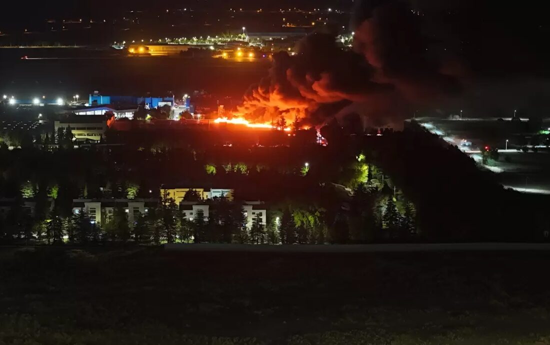 Eskişehir’deki TEI Yerleşkesinde Yangın Paniği
