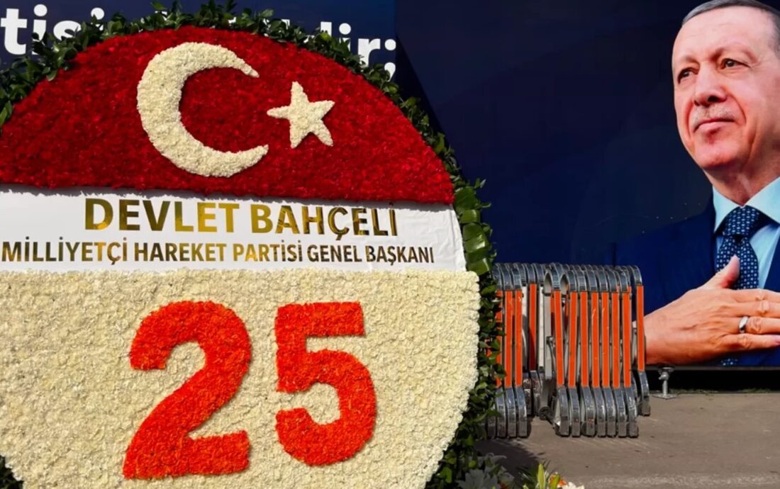 MHP Lideri Bahçeli’den Cumhurbaşkanı Erdoğan’a 25. Yıla Özel Çelenk