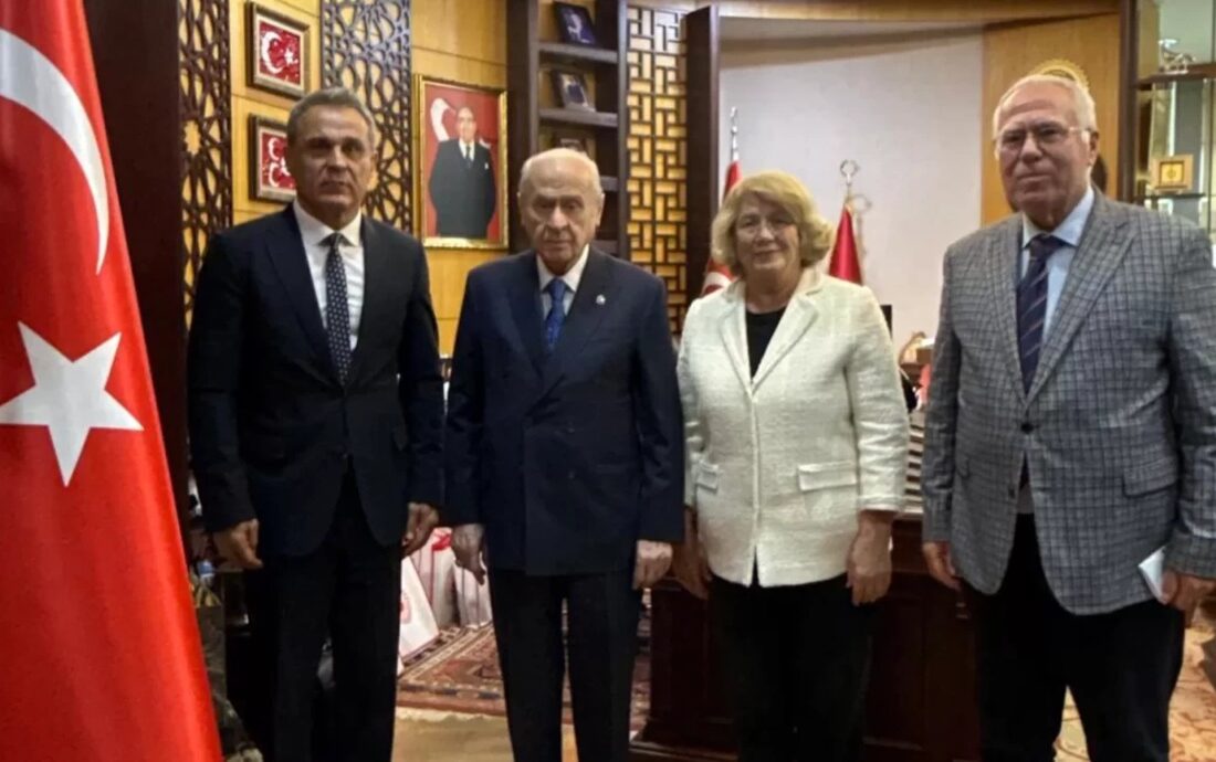 MHP Lideri Bahçeli Alevi Vakıfları Federasyonu Başkanı Doğan’ı Kabul Etti
