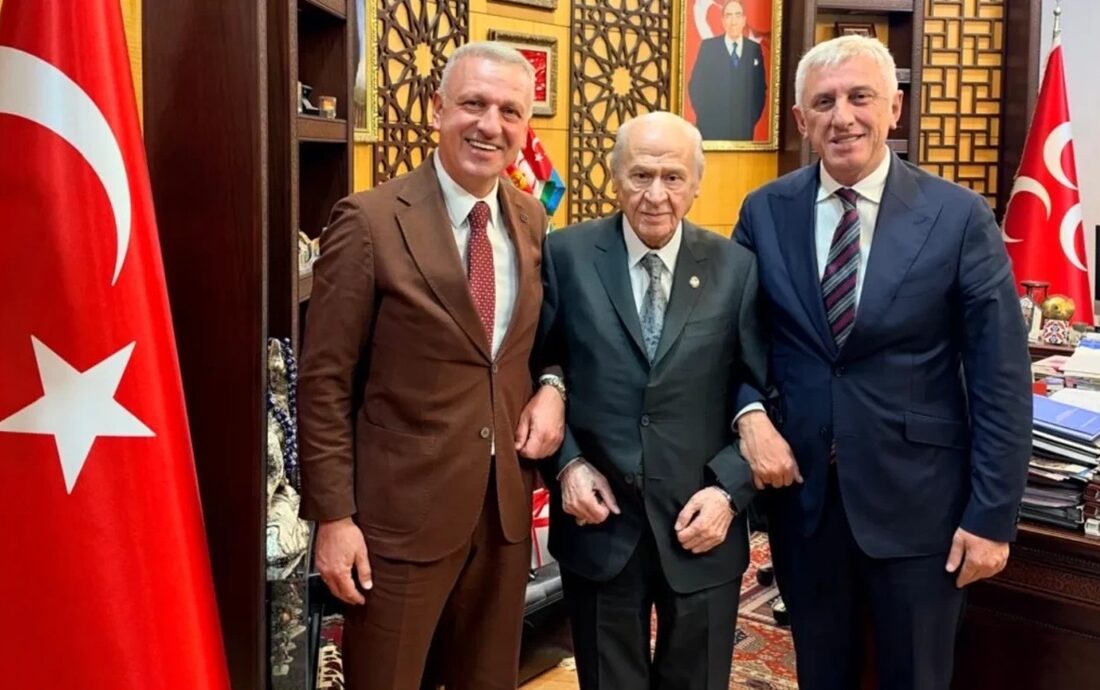 Oktay Saral ve Of Belediye Başkanı Sarıalioğlu’ndan MHP Lideri Devlet Bahçeli’ye Ziyaret
